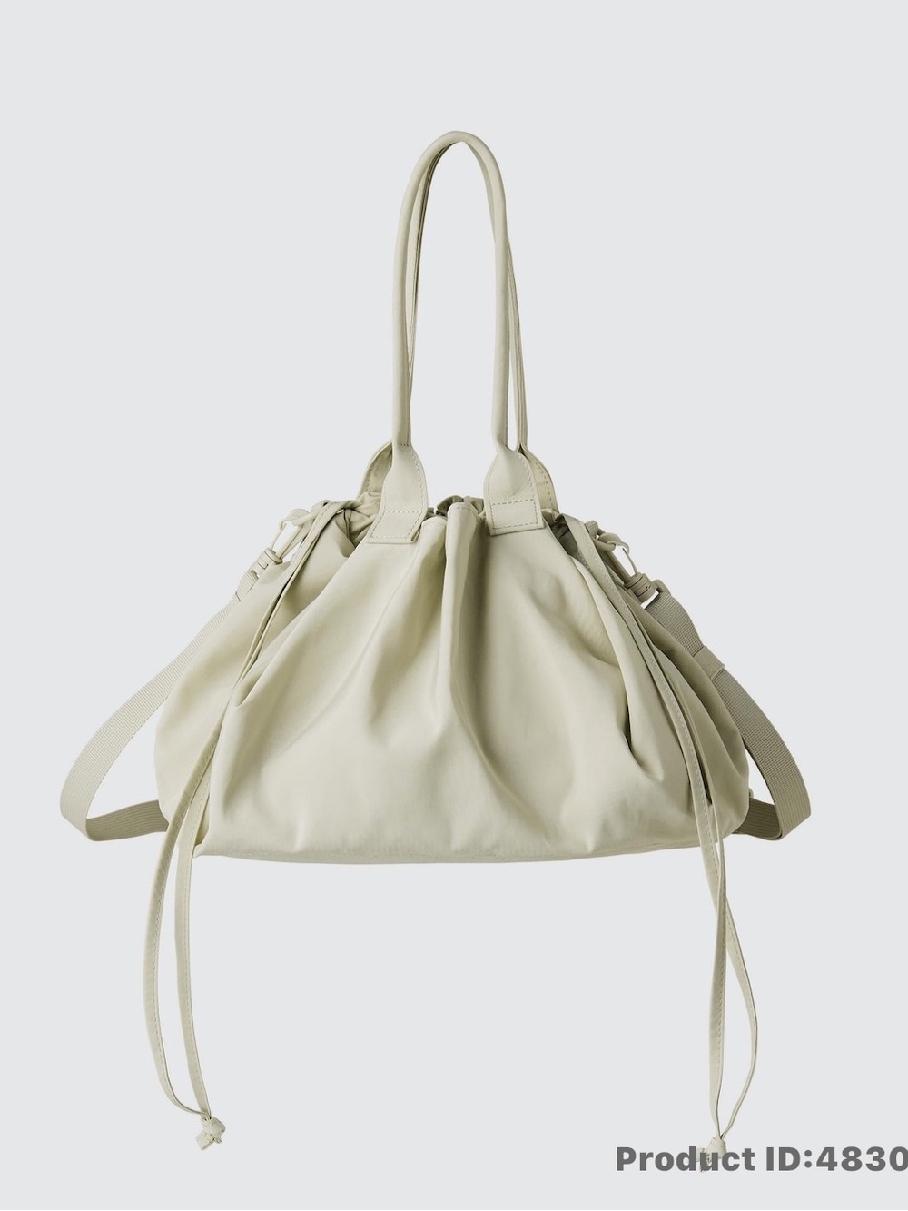 Uniqlo Neutral Cream Tote Bag with Shoulder Strap